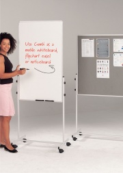 Combi Mobile Information Whiteboard / Noticeboard